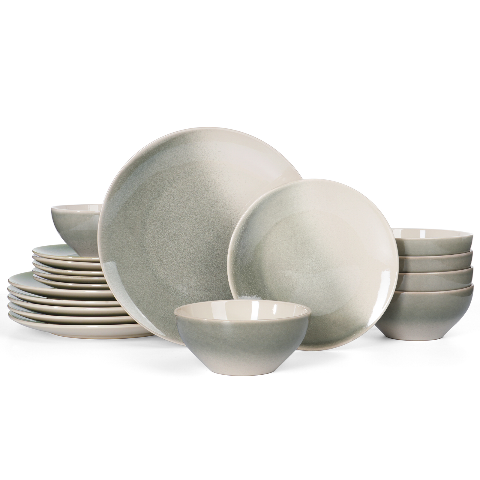 Glacier Serie 18 Stück Geschirr Set