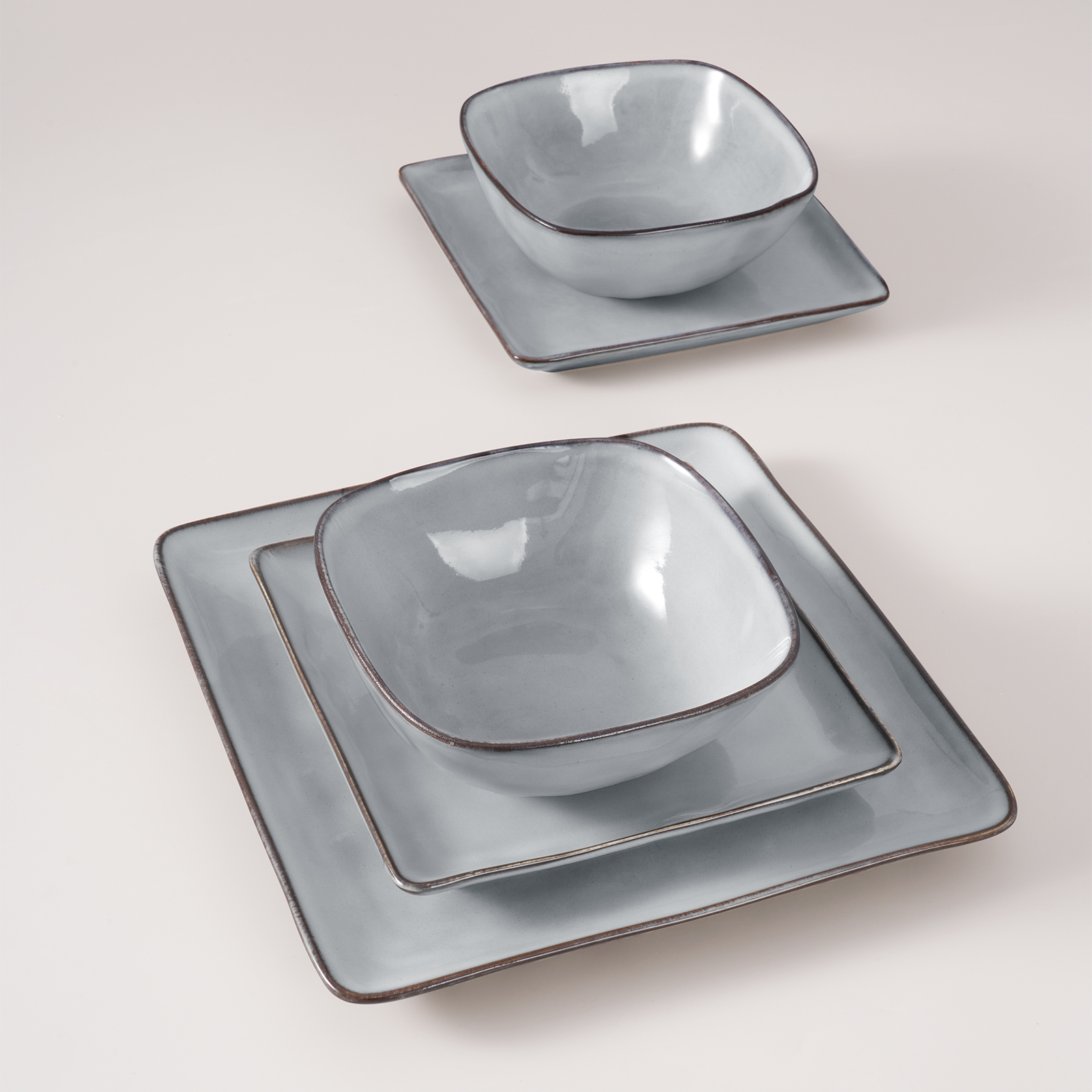 Ocean Series 18er Essensgeschirr Set, Quadrat - Image 6